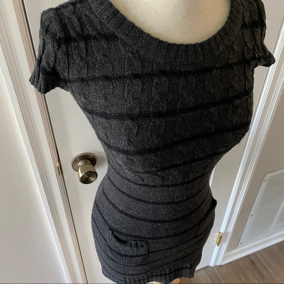 Striped Sweater Dress - Picture 2 of 5